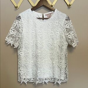 Philosophy White Lace Blouse